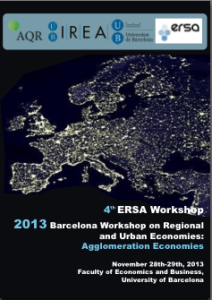 ERSA Workshop 2013 Barcelona